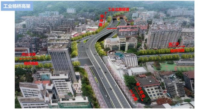 海峡都市报工业乌山高架桥 上跨上浦路与乌山路 主线双向4车道(点击