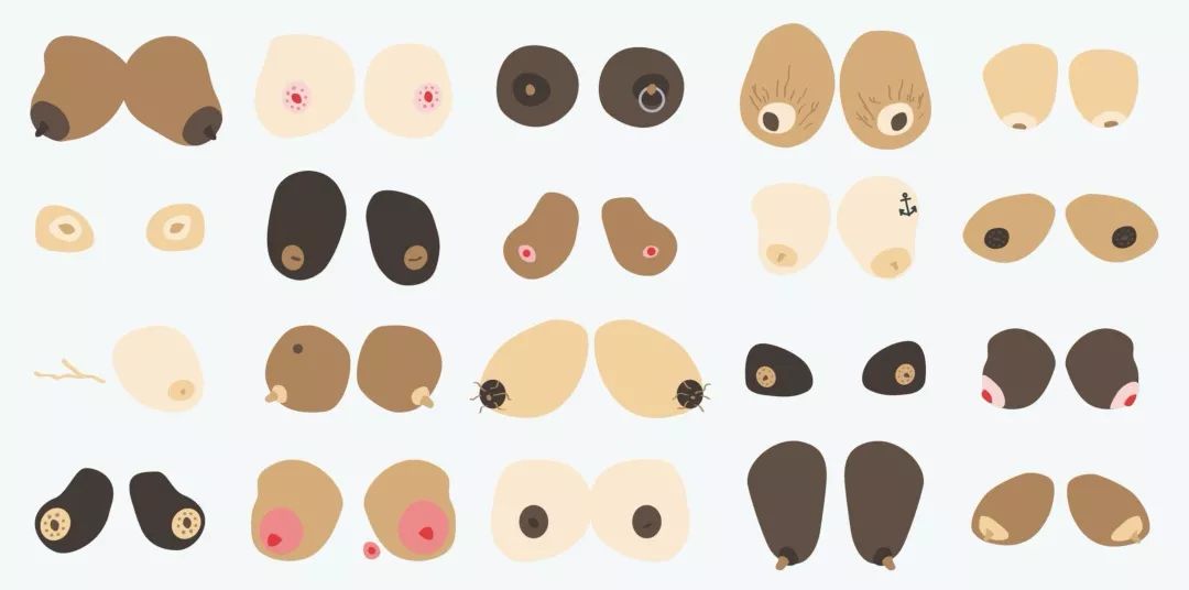 当然,不同人种和肤色的乳头颜色也不一样,比如白种人出现1,2的可能性