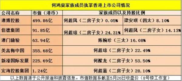 赌王何鸿燊去世二房长女何超琼掌大权