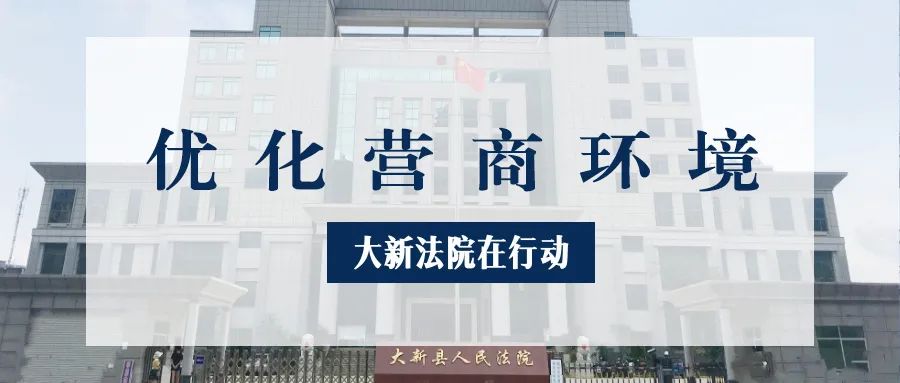 大新法院深入企业走访调研助力优化营商环境促发展