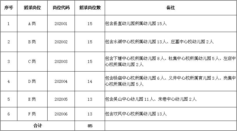 长丰县将公开招录幼儿教师85名,报考时间、条件……(最新发布)