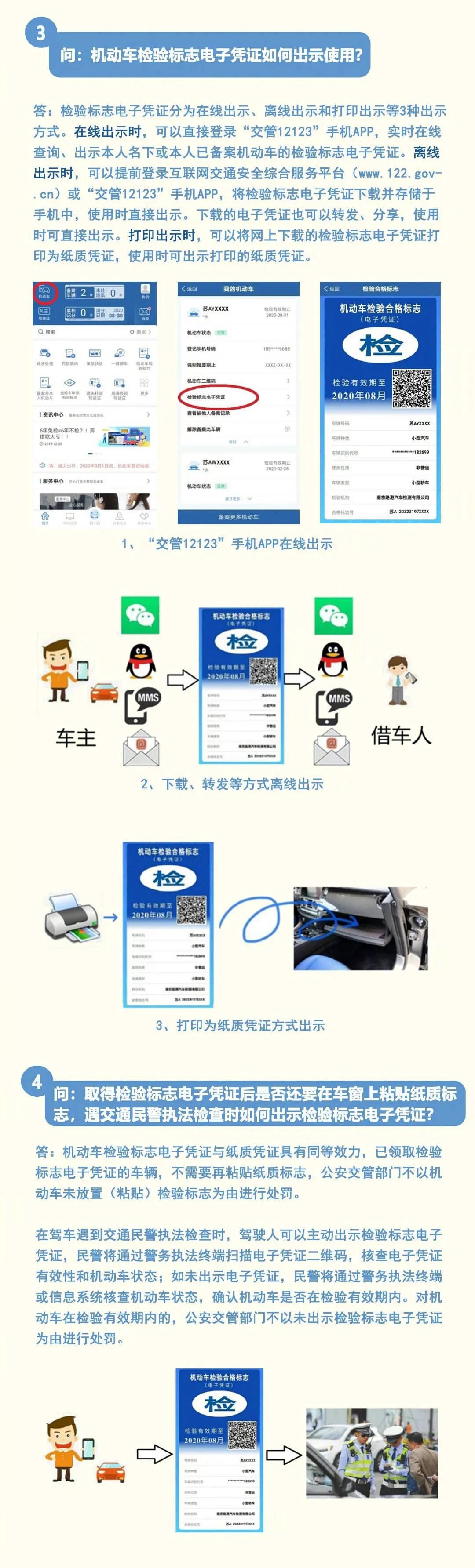 一分钟读懂机动车检验标志电子标如何使用