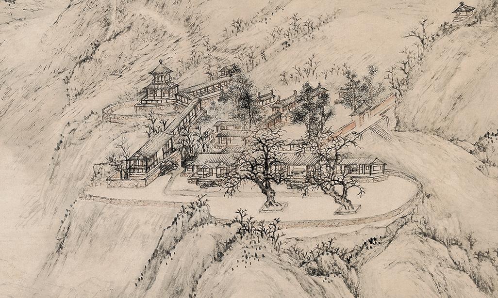 廊：东风袅袅泛崇光，香雾空蒙月转廊