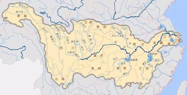 长江流域图