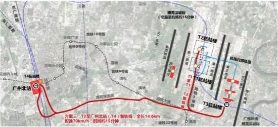 白云机场未来有望6分钟接驳广州北站!