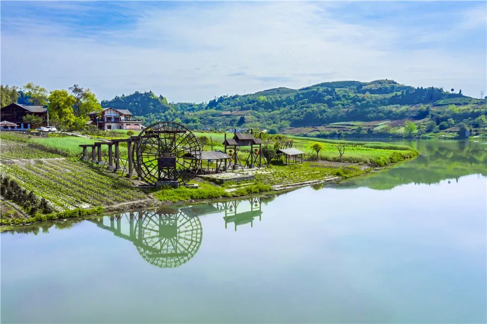 生产和游客便道,沱江两岸彩林,综合服务区,乡村体验园,杨柳滩跑马场