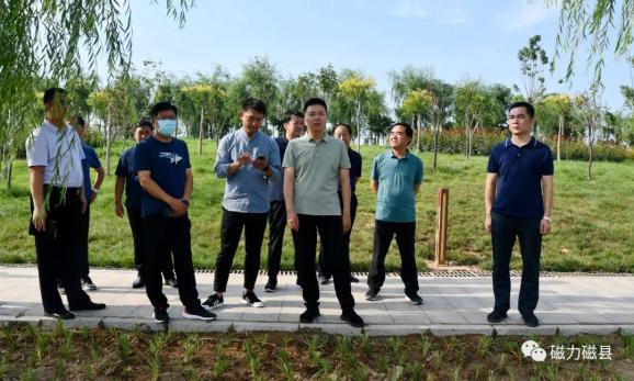 磁县县长张力超督导检查滏阳河综合治理工程