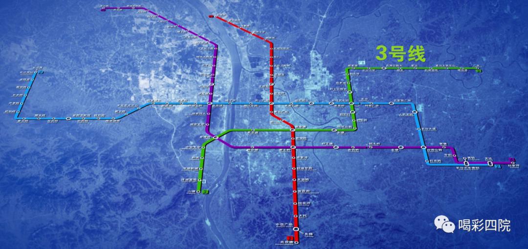 3号线一期工程的初期运营,标志着长沙市轨道交通骨干线路网"米"字型