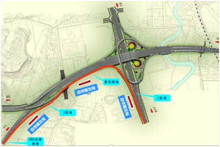 含谷立交改造工程又有新进展!今日南连接线和j匝道通车