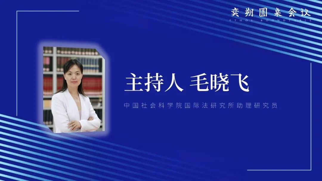 中国社会科学院国际法研究所助理研究员毛晓飞主持第二单元研讨.