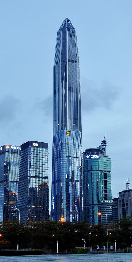 深圳平安国际金融中心 600米 世界最高办公建筑(2016)