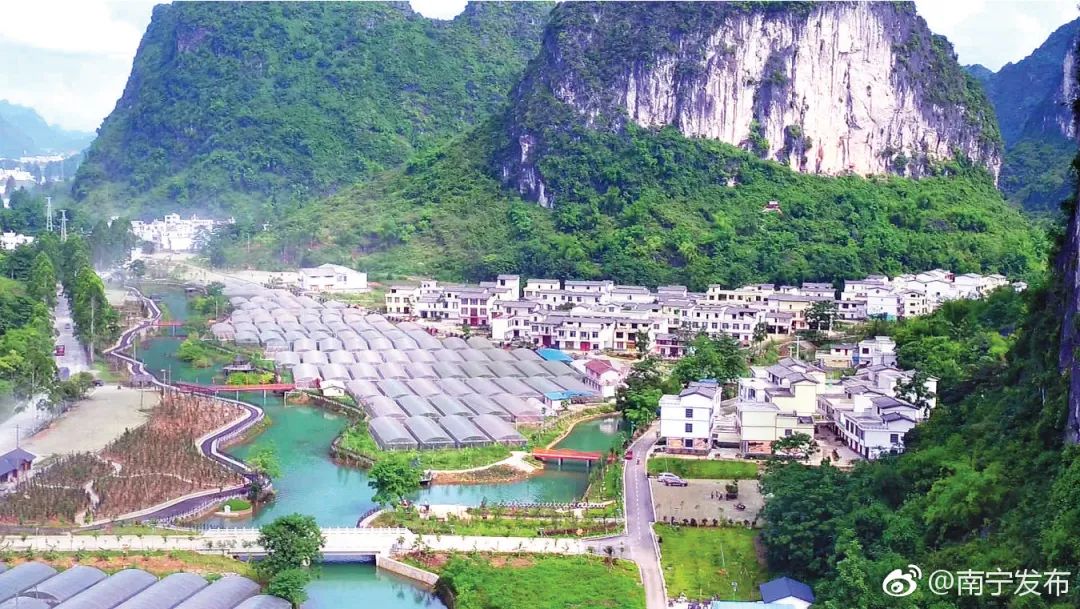 南宁市马山县古零镇羊山村三甲屯.图源:@南宁发布