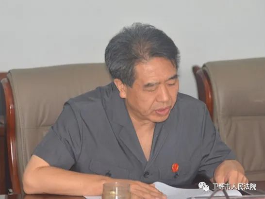 卫辉市委常委政法委书记王明辉调研指导法院工作