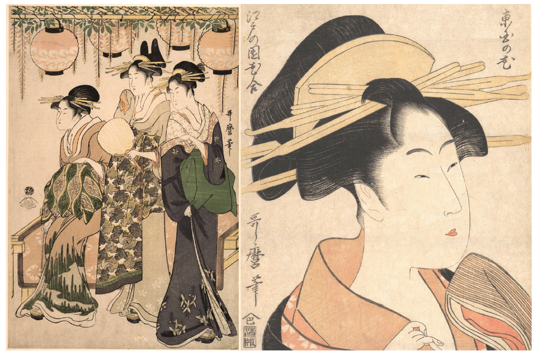 喜多川歌麿(1753-1806)的"浮世绘"美人画