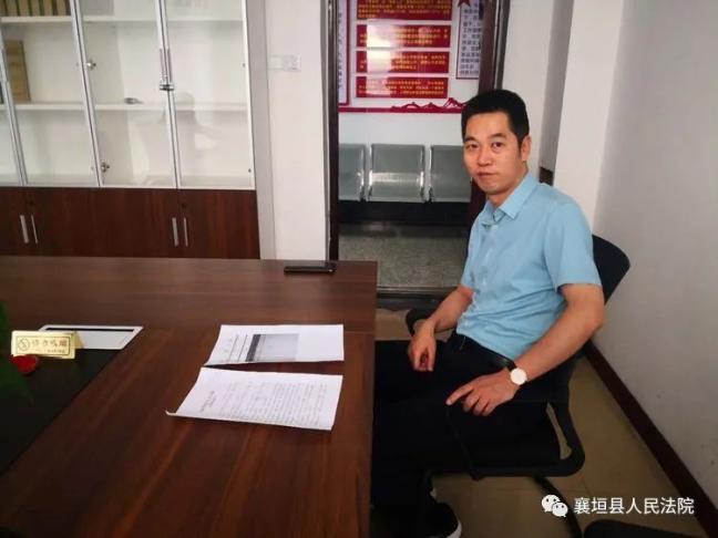 张毅杰接待被执行人某公司代理人.