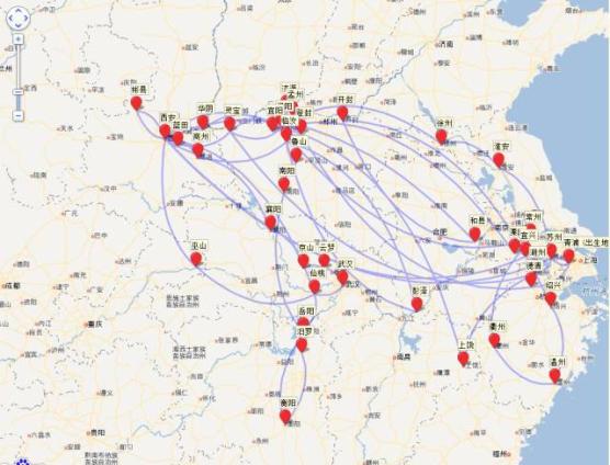 有人把李白杜甫一生的足迹做了张地图,发现了大事情