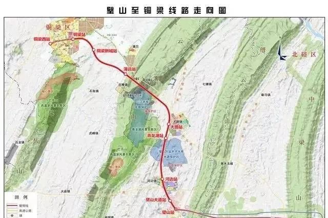 市域快线:遂宁 潼南→璧山站点图来啦!遂宁有这些站!