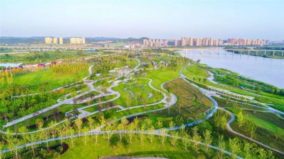 遂宁市河东新区五彩城市湿地公园将于10月亮相!