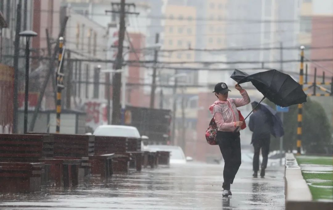 预计午后到傍晚风雨影响最强 (本组图片为长春今日天气实时情况,长春