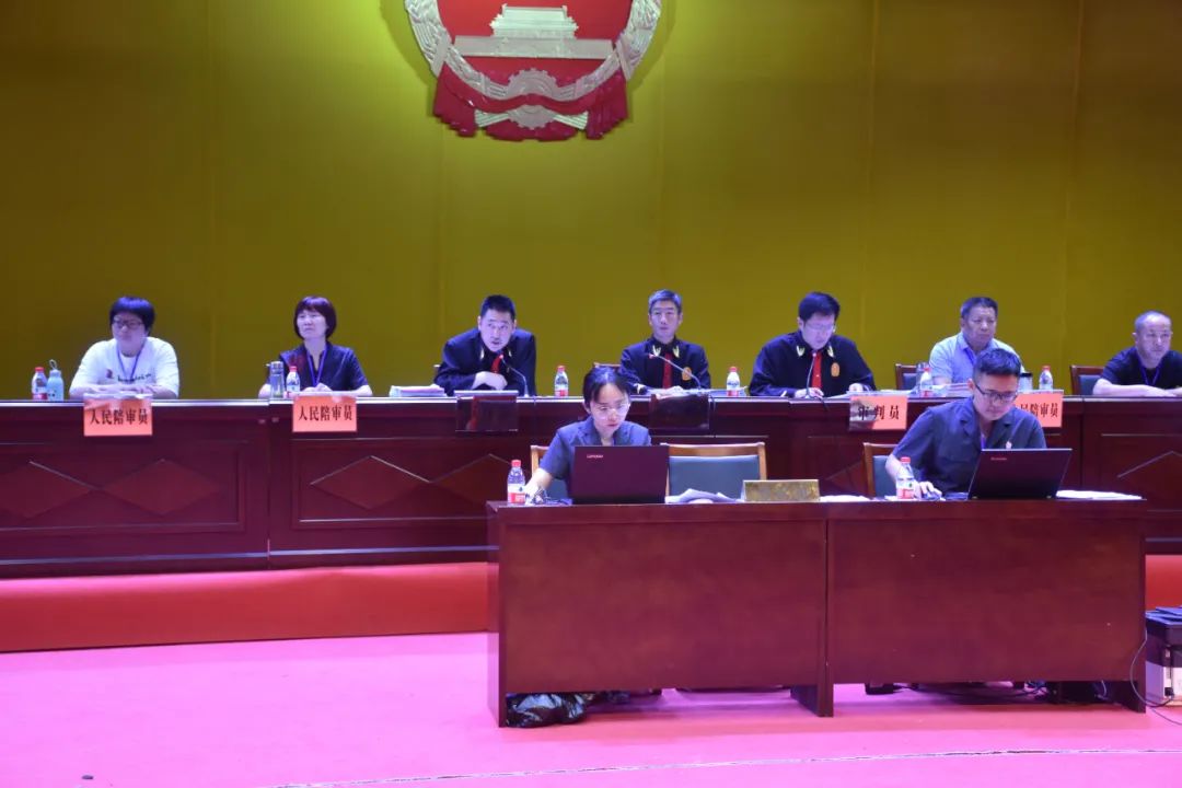 光山县法院公开开庭审理 了一起38名被告人涉黑社会性质组织犯罪案件