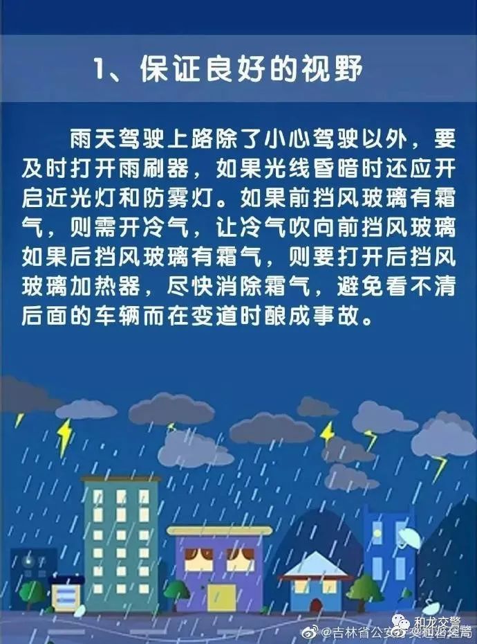 台风"海神"来袭,和龙交警提醒您雨天出行注意交通安全!