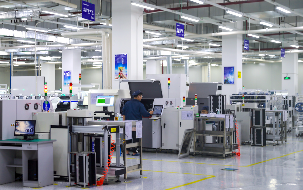 爱联科技SMT生产线。蒲滔 摄