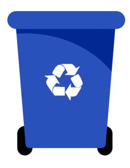 可回收物(蓝色垃圾桶)
