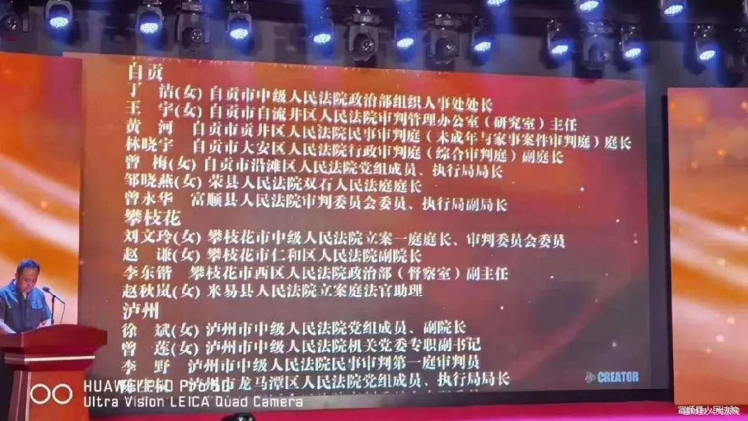 富顺法院执行局常务副局长曾永华同志 荣获全省法院系统先进个人