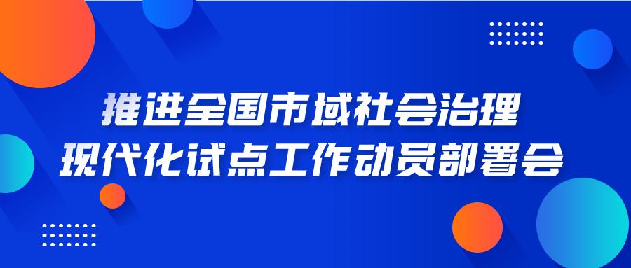 松江区召开推进全国市域社会治理现代化试点工作动员部署会