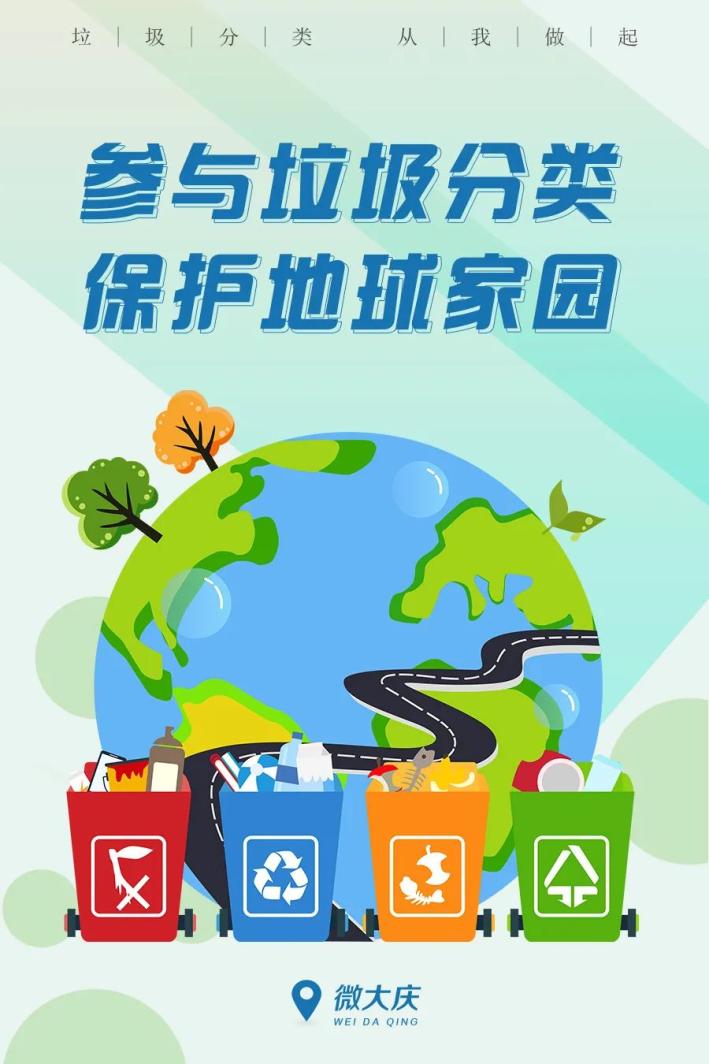 垃圾分类,从我做起 | 参与垃圾分类,保护地球家园