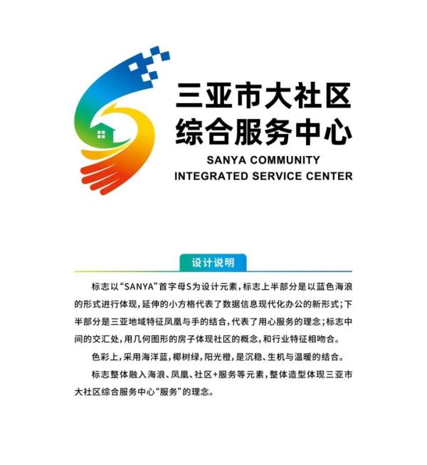三亚市大社区综合服务中心logo征集活动获奖作品公示啦有你心水的吗