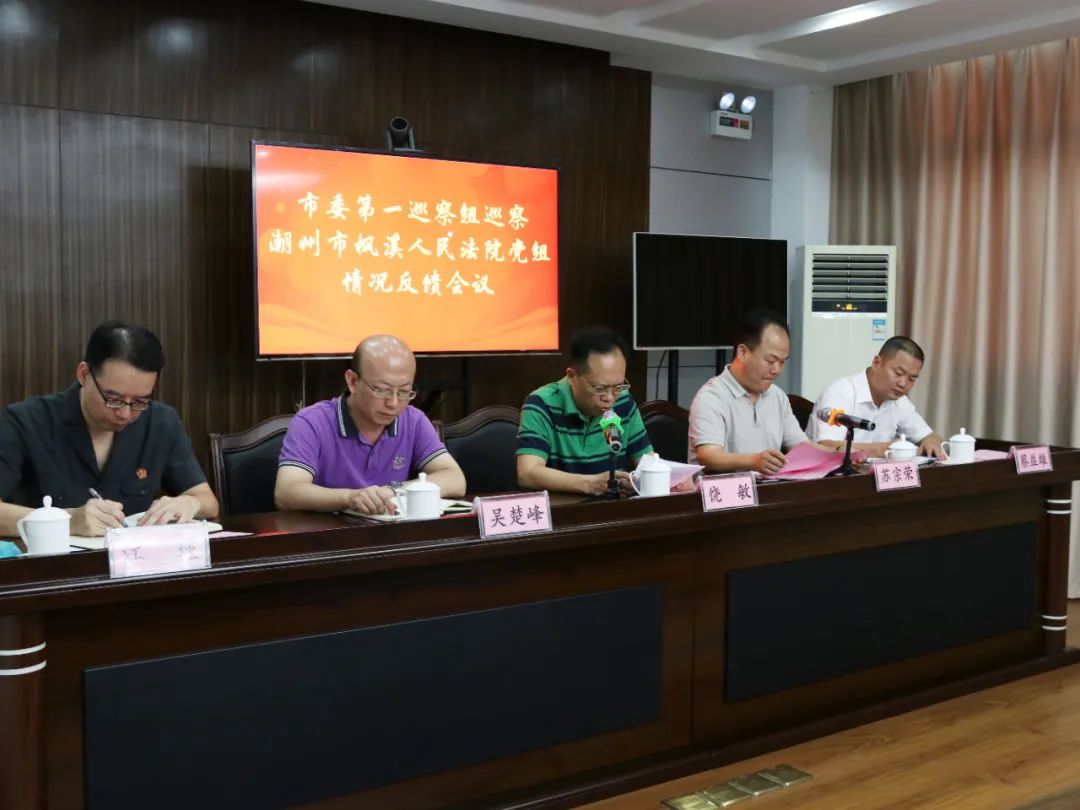市委第一巡察组向潮州市枫溪人民法院党组反馈巡察情况