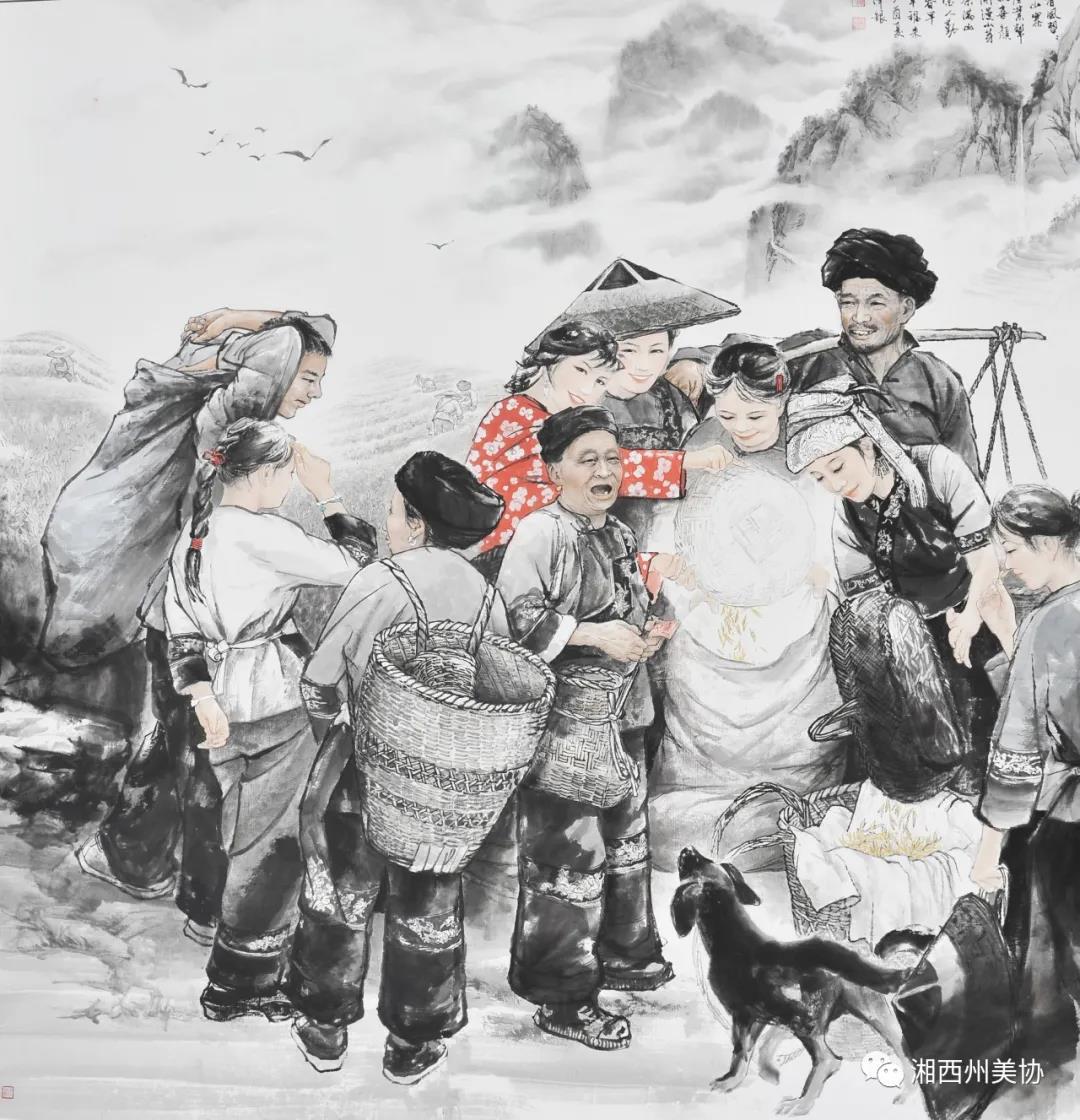 决战决胜精准扶贫全州美术作品展览今日在湘西州美术馆开幕