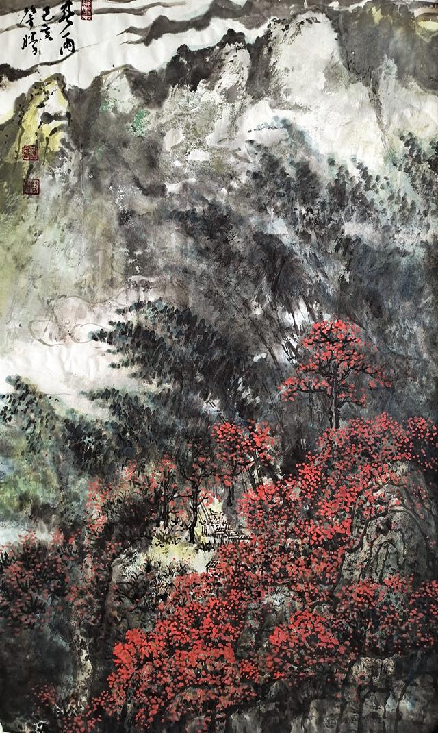 实力派画家黄馨胜开创"草木皴"画法,将山水画带入新境界