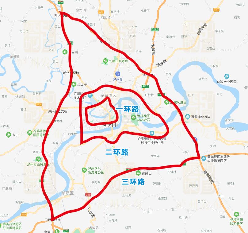 三环路,四横线,六纵线丨泸州城市骨架交通路网这样安排