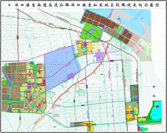 洋口港至南通高速公路洋口港至如东城区段是《江苏省高速公路网规划