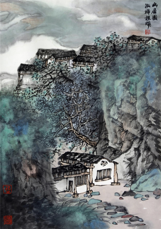 2012年,受邀参加文化部中外交流中心中国山水画创作院"山水家园——