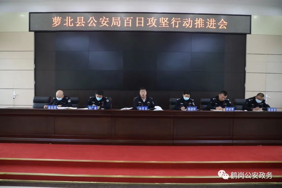 【三打两控一遏制】萝北县公安局组织召开百日攻坚