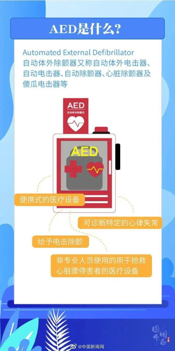 急救神器aed你会用吗一图学会使用方法