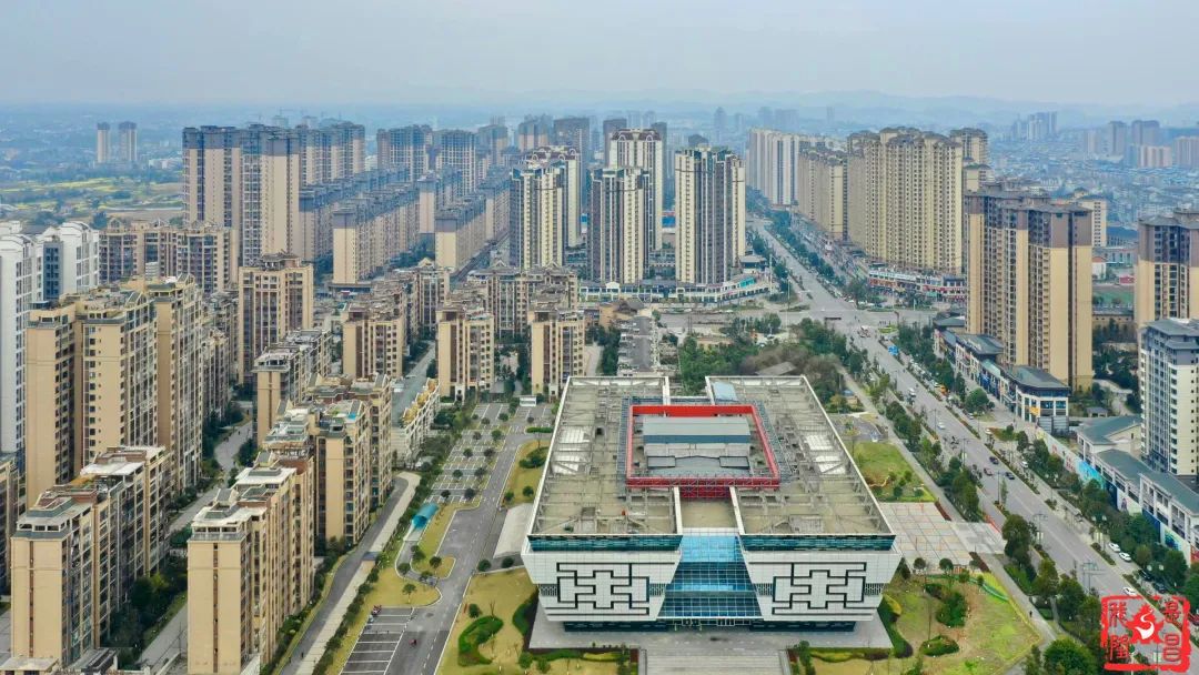 隆昌市全域全景图图片