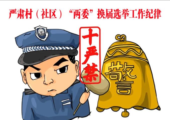 转载祁连县村社区两委换届选举十严禁十不准要求