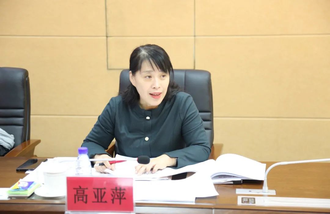 市中院审管办主任高亚萍对标审判质效工作