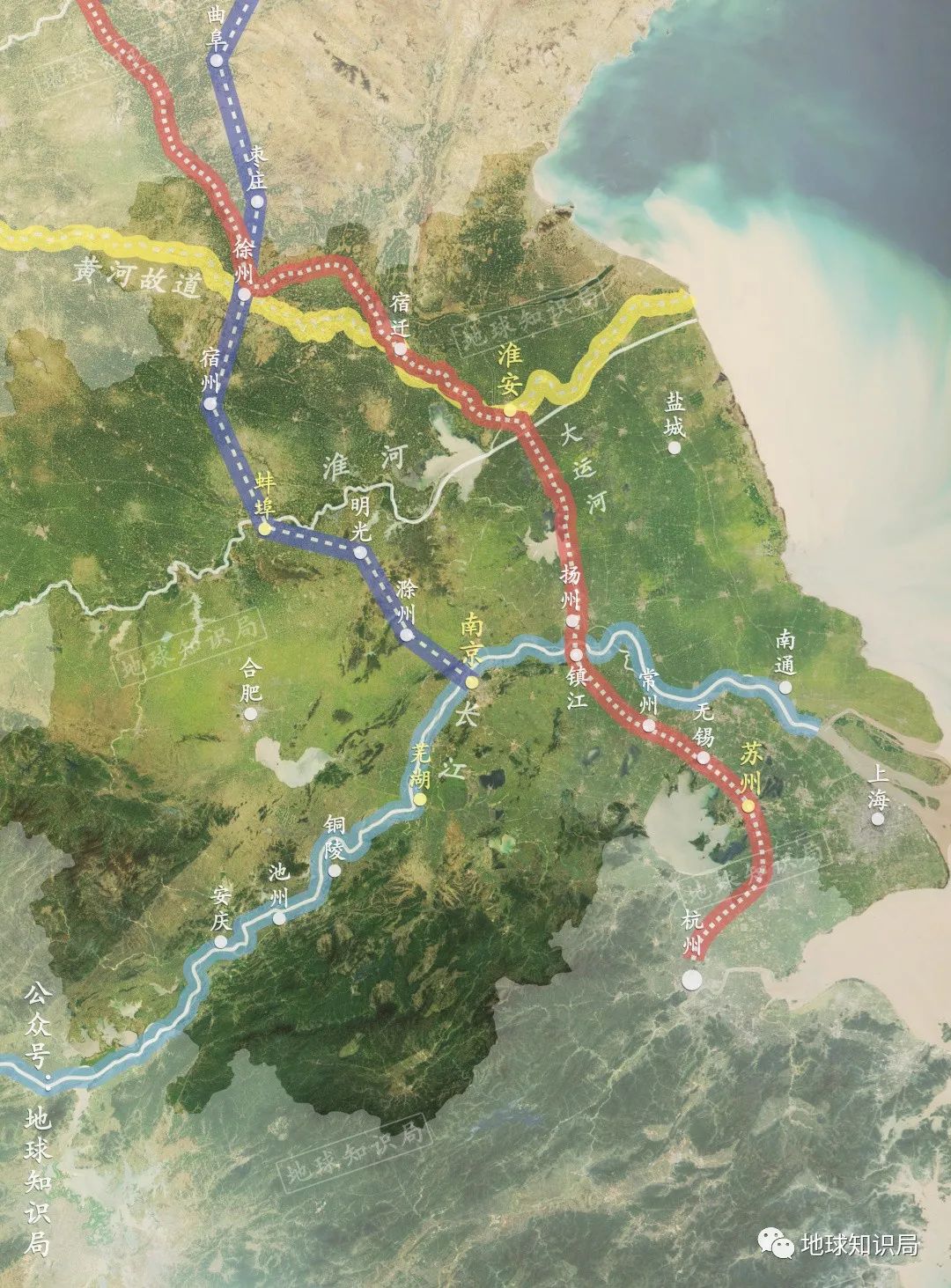 由于中国古代南北向交通依赖运河</p><p>导致运河未经过的地区通达程度较低</p><p>但随着一批南北向铁路的建设</p><p>一大批新城市开始崛起，蚌埠就是一个
