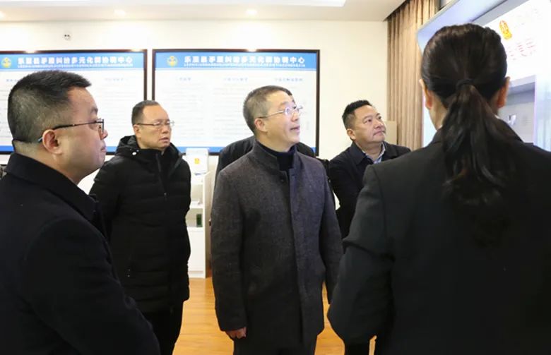 重庆市璧山区人民法院院长陈宏宇一行到乐至法院开展工作交流