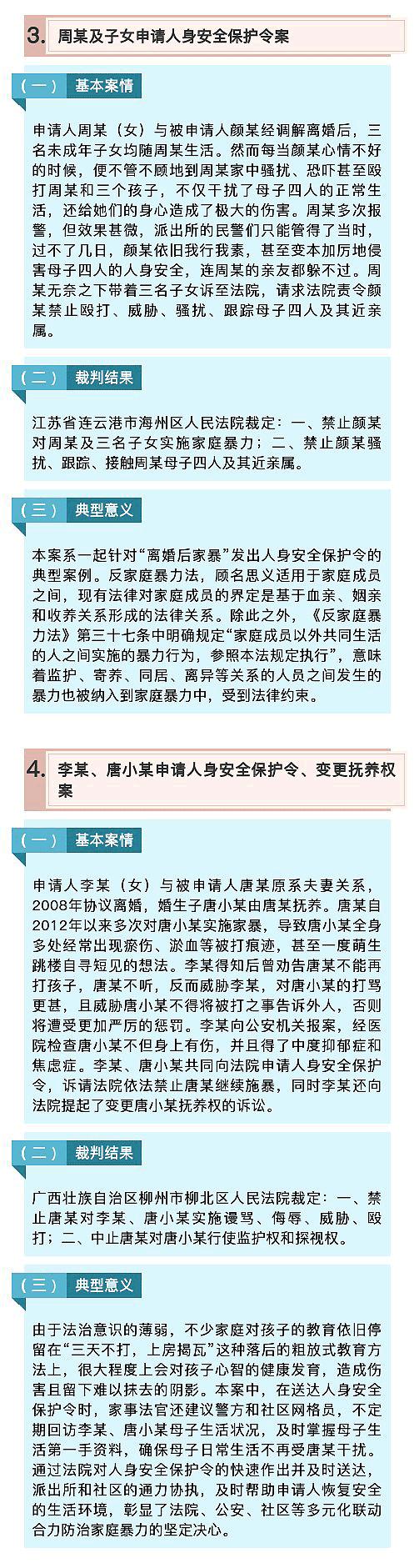 最高法 全国妇联和中国女法官协会首次联合发布人身安全保护令十大典型案例