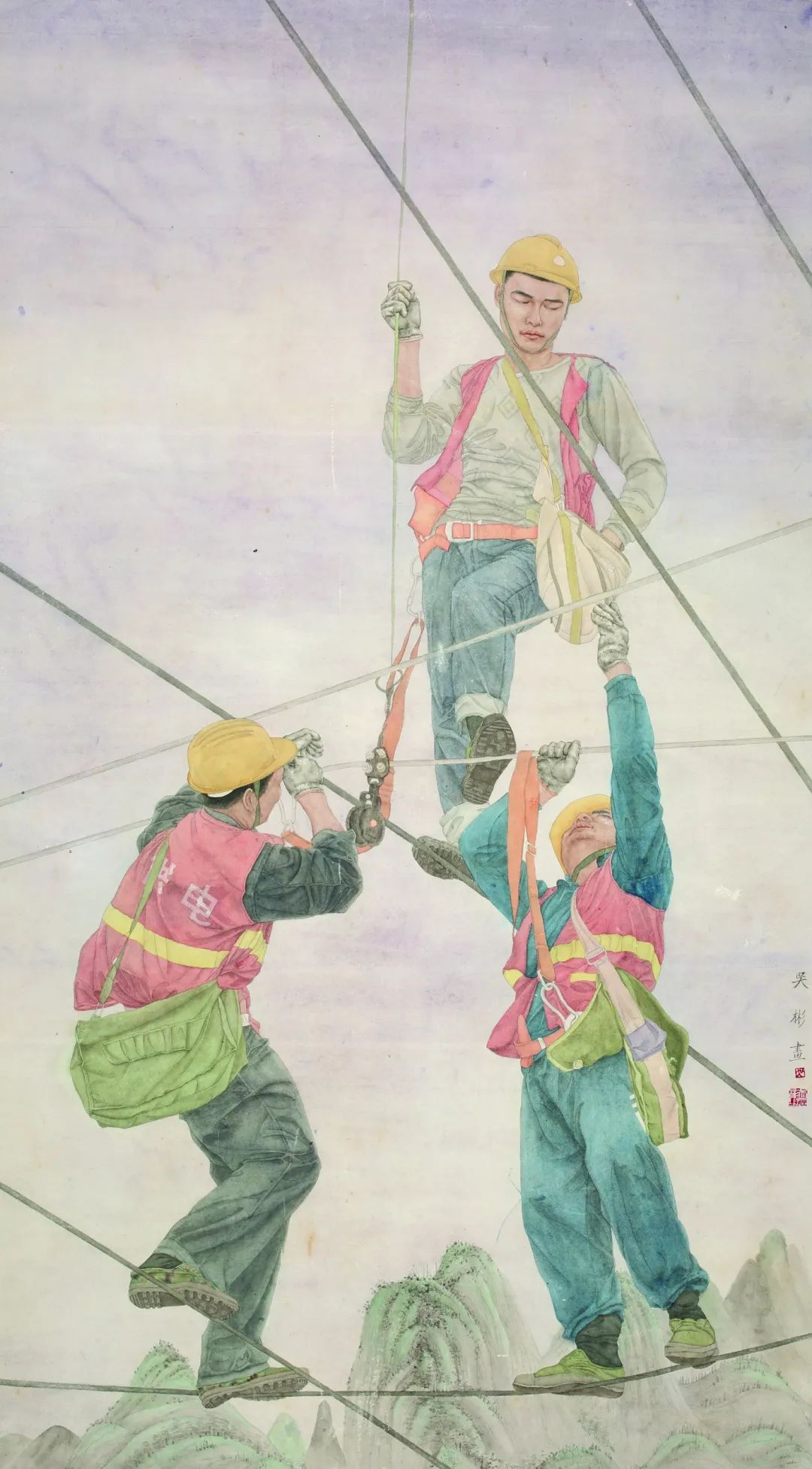 王少伦(广州铁路文化宫)南国和风绘画2黄迎宏(长沙多元集团)高铁时代