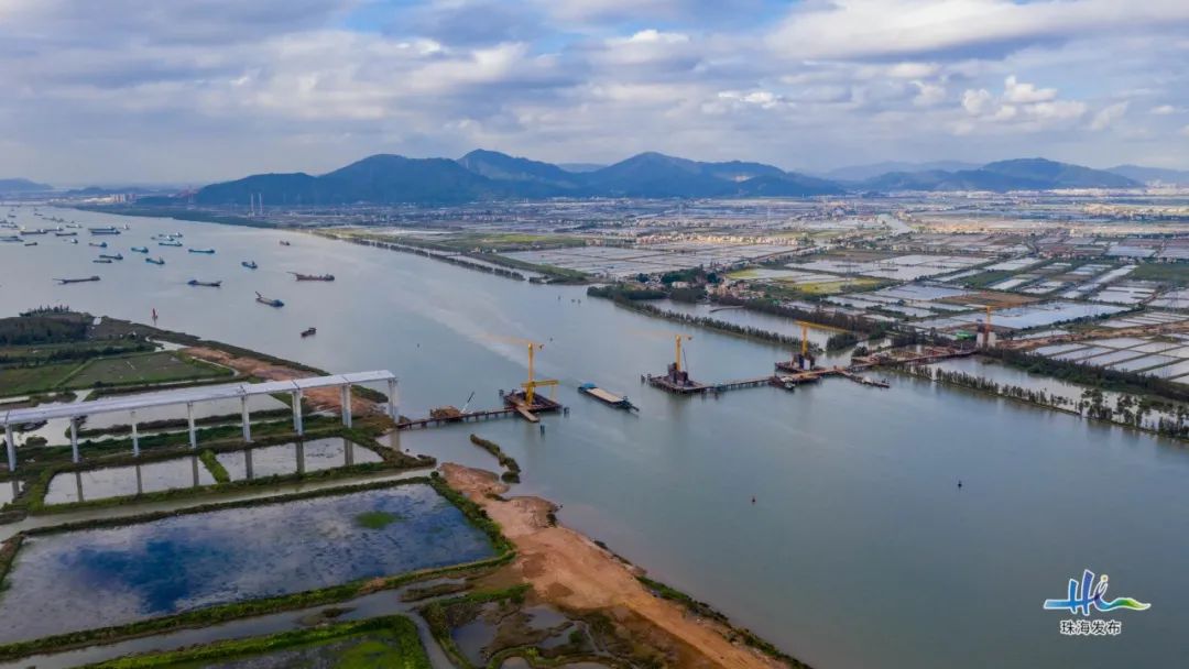 香海大桥首段完工通车在望
