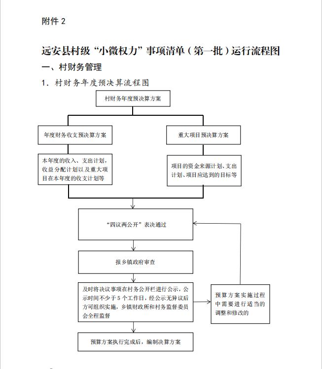 《远安县规范村级"小微权力"运行实施方案,列出村级"小微权力"清单