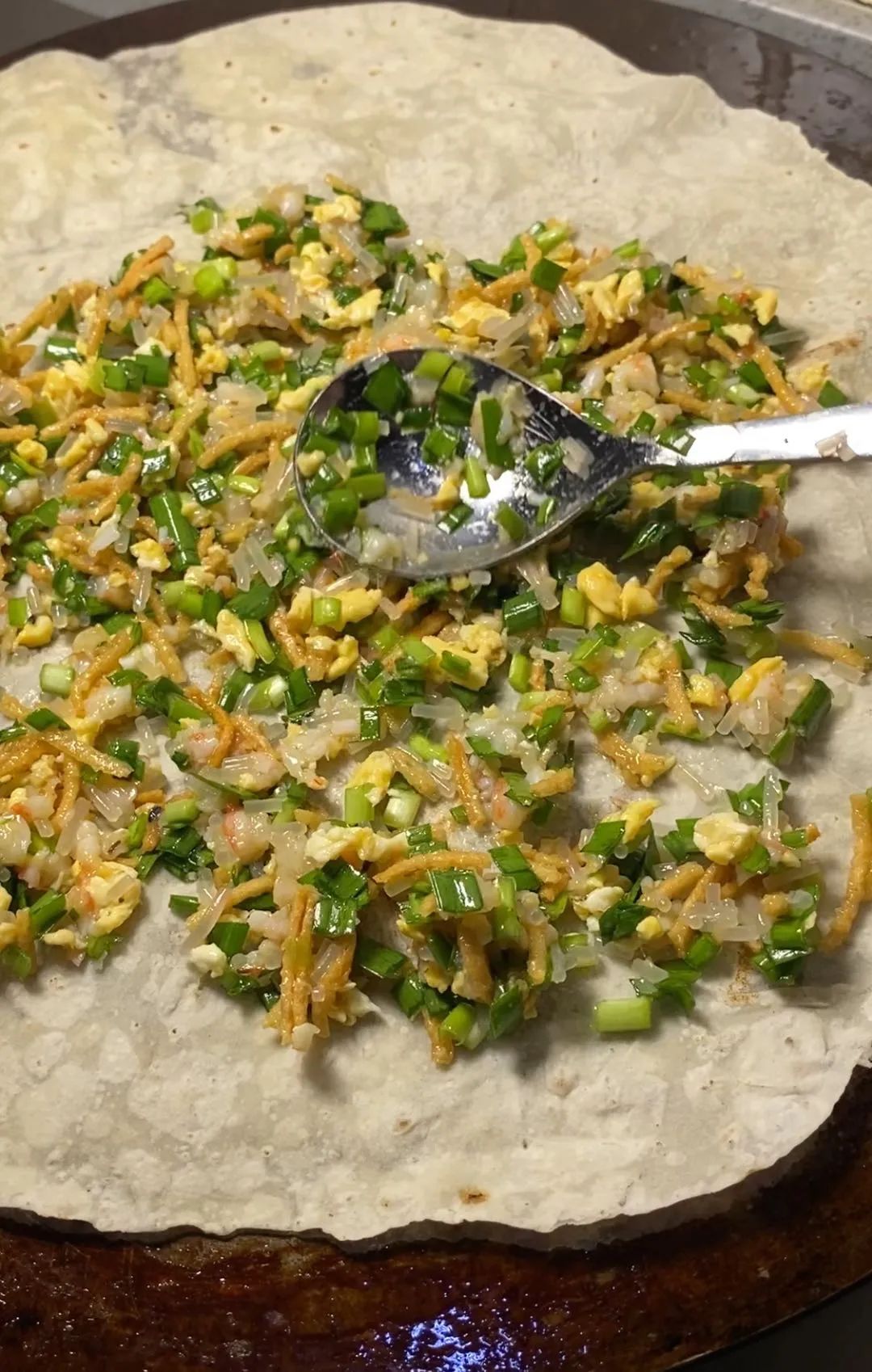 早安早餐徐州烙馍版韭菜盒子酥脆鲜香一口全是家乡味