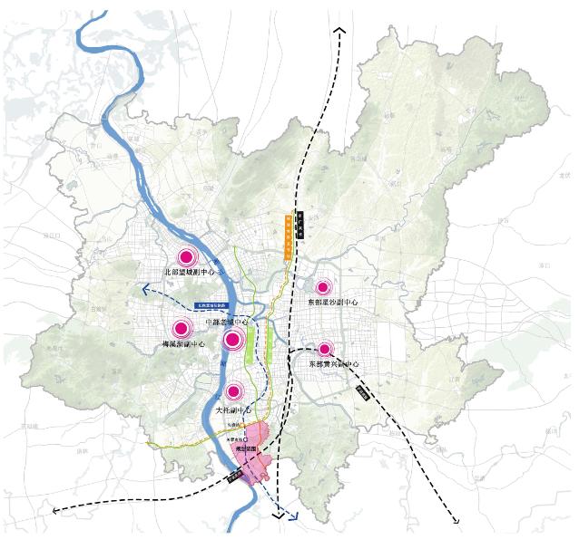 暮云地处长株潭融城的核心区位,本次纳入详细规划的为暮云东,暮云西和